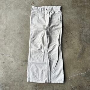 VINTAGE LEVIS BOOTCUT BELLBOTTOM WHITE PANTS 28X27 WOMENS 652? FLARED